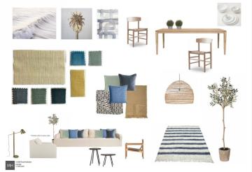 Interiors designers mood board.