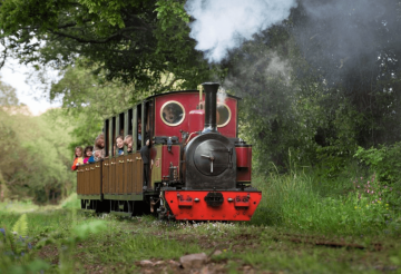 The train at Lappa Valley in North Cornwall