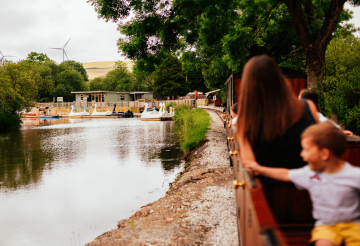 The train at Lappa Valley in North Cornwall